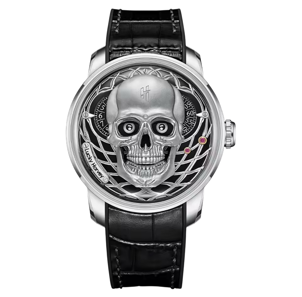 Limited Edition 3D Skull Dial Automatic Watch for Men – Self-Winding Mechanical with Luminous Display