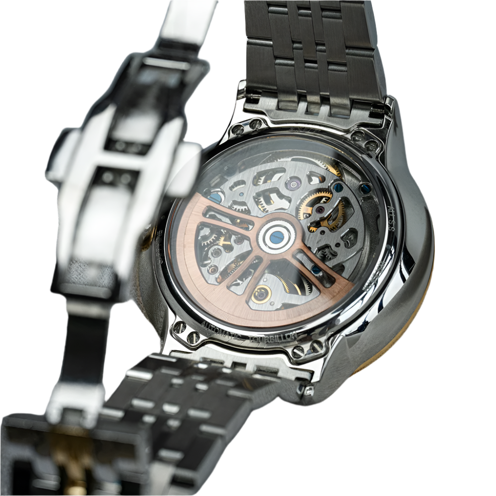 Automatic Tourbillon Mechanical Man Watches 18K Gold Dragon-Shaped Sapphire Flying Movement Men Watch 0501