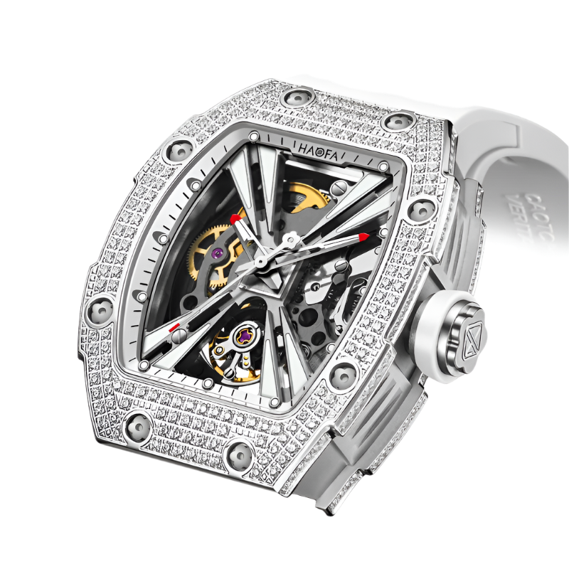 Haofa Luxury Ladies Watch Automatic Mechanical Movement Watch High Quality Waterproof Elegant Diamond Case Watch for Women 1993S