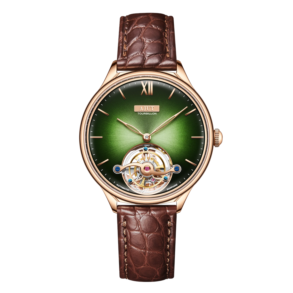 Automatic Tourbillon Mechanical Women'S Wristwatch Pearl Shell Art Painting Craft Sapphire Watches for Women TAL0345