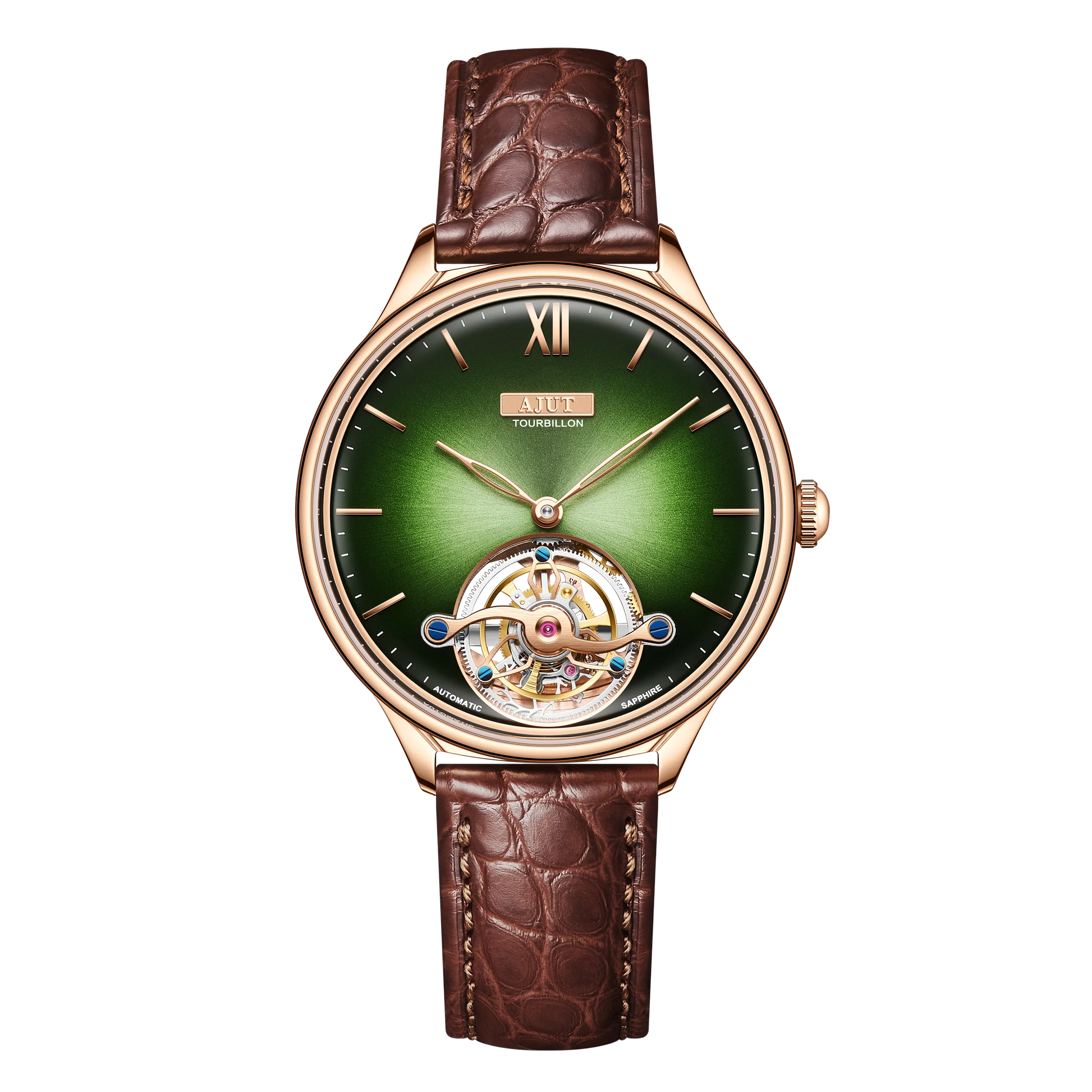 Automatic Tourbillon Mechanical Women'S Wristwatch Pearl Shell Art Painting Craft Sapphire Watches for Women TAL0345