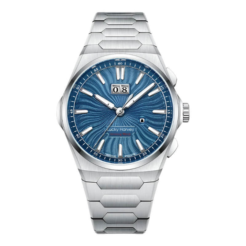 Lucky Harvey Automatic Mechanical Movement Self-Sounding Watch Men'S Watch Guilloche Dial 316Lstainless Steel Fashion Mens Watch