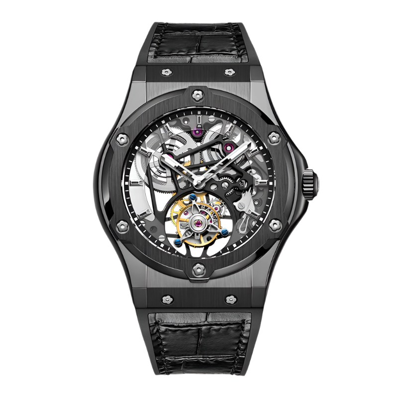 Haofa Flying Tourbillon Mechanical Watches for Men Sapphire Skeleton Manual Movement Menchanical Watches Men Luxury Brand 1917