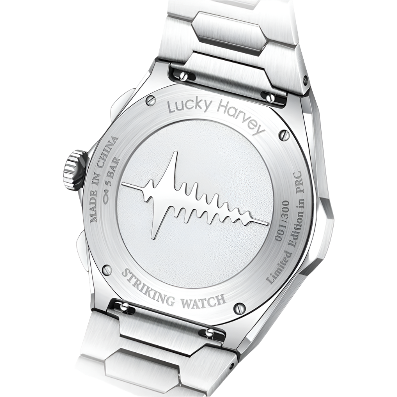 Lucky Harvey Automatic Mechanical Movement Self-Sounding Watch Men'S Watch Guilloche Dial 316Lstainless Steel Fashion Mens Watch