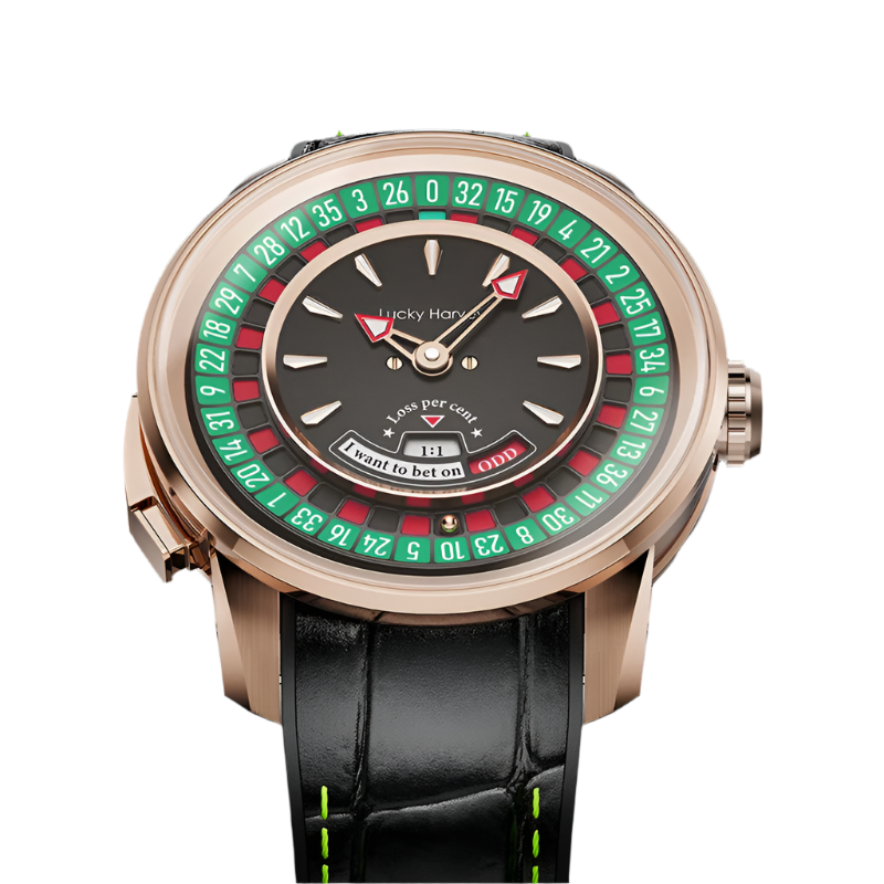 European Roulette-Themed Automatic Mechanical Watch for Men with Sapphire Crystal and Stylish Design