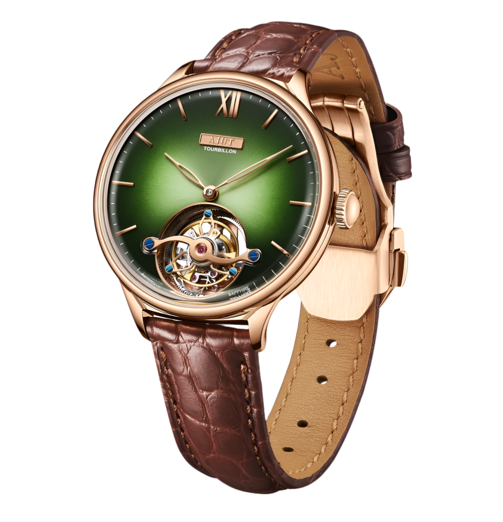 Automatic Tourbillon Mechanical Women'S Wristwatch Pearl Shell Art Painting Craft Sapphire Watches for Women TAL0345