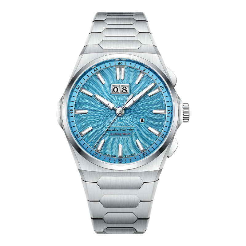 Lucky Harvey Automatic Mechanical Movement Self-Sounding Watch Men'S Watch Guilloche Dial 316Lstainless Steel Fashion Mens Watch