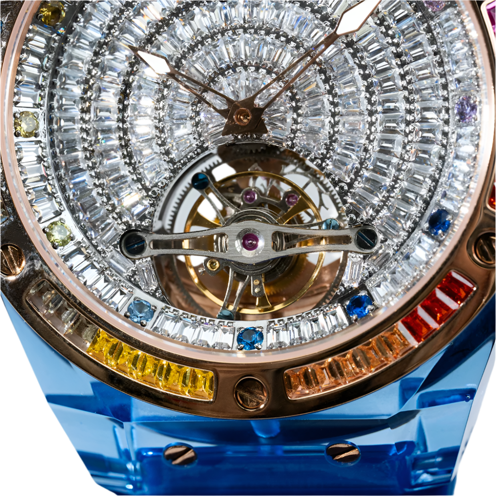 Automatic Tourbillon Men Watch Sapphire Crystal Case Luxury Flying Tourbillon Watches for Man 0521