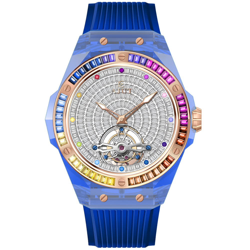Automatic Tourbillon Men Watch Sapphire Crystal Case Luxury Flying Tourbillon Watches for Man 0521