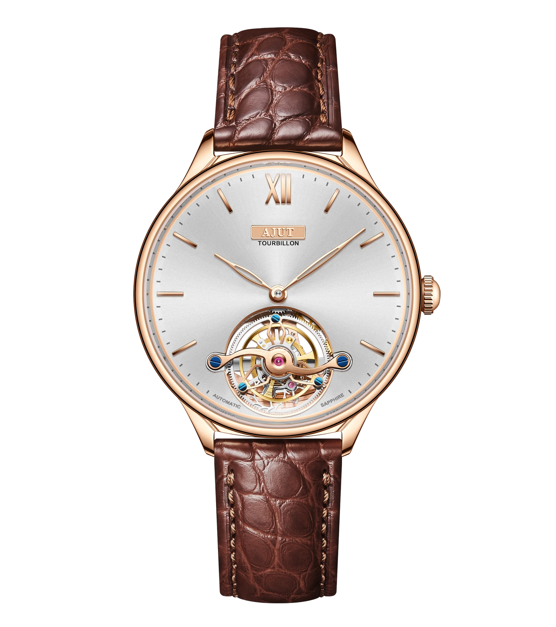 Automatic Tourbillon Mechanical Women'S Wristwatch Pearl Shell Art Painting Craft Sapphire Watches for Women TAL0345