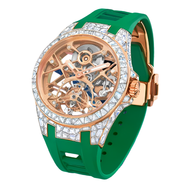 Brand Crystal Flying Tourbillon Movement Luxury Watches for Men Women Brilliant Hollowing Dial Luminous Diamonds Case