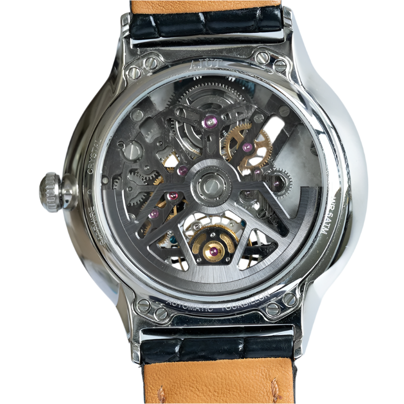 Automatic Tourbillon Mechanical Watches for Men Flying Tourbillon Luxury 3D Dragon Dial Sapphire Men Watch 0585