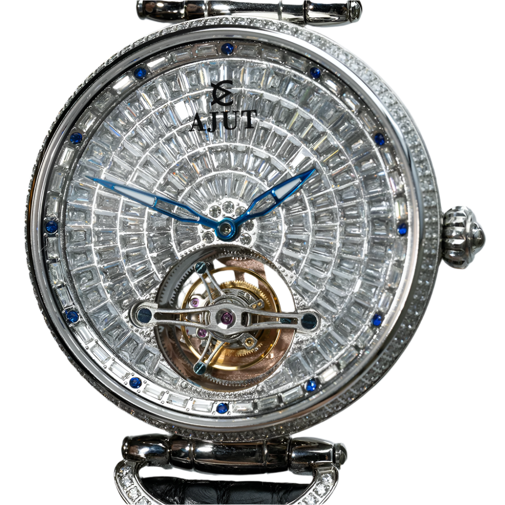 Automatic Tourbillon Movement Man Watches Luxury Full Zircon Flying Mechanical Women Watch Man 0397