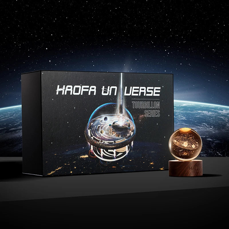 Haofa Automatic Card-Free Tourbillon Movement Mechanical Men'S Watch Universe Limited Gift Box Luminous 72H Power Luxury 2268