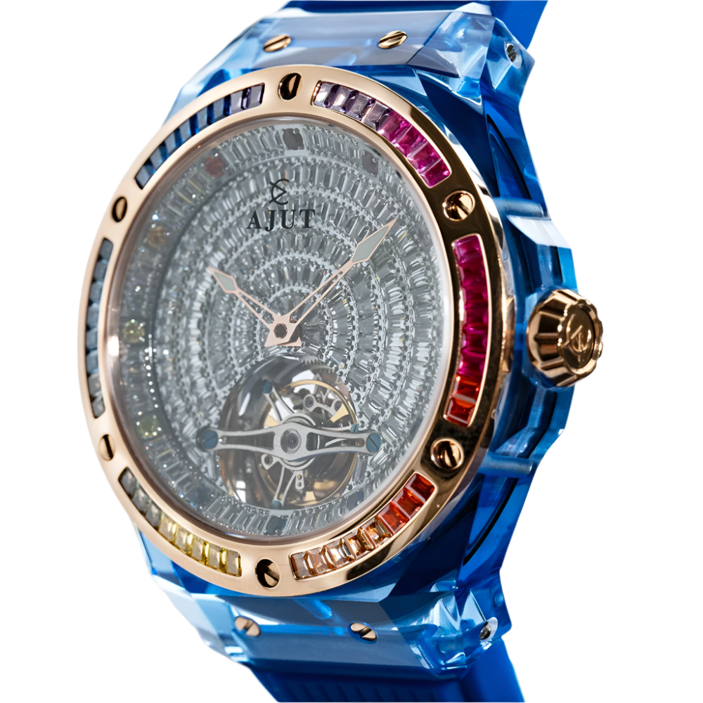 Automatic Tourbillon Men Watch Sapphire Crystal Case Luxury Flying Tourbillon Watches for Man 0521