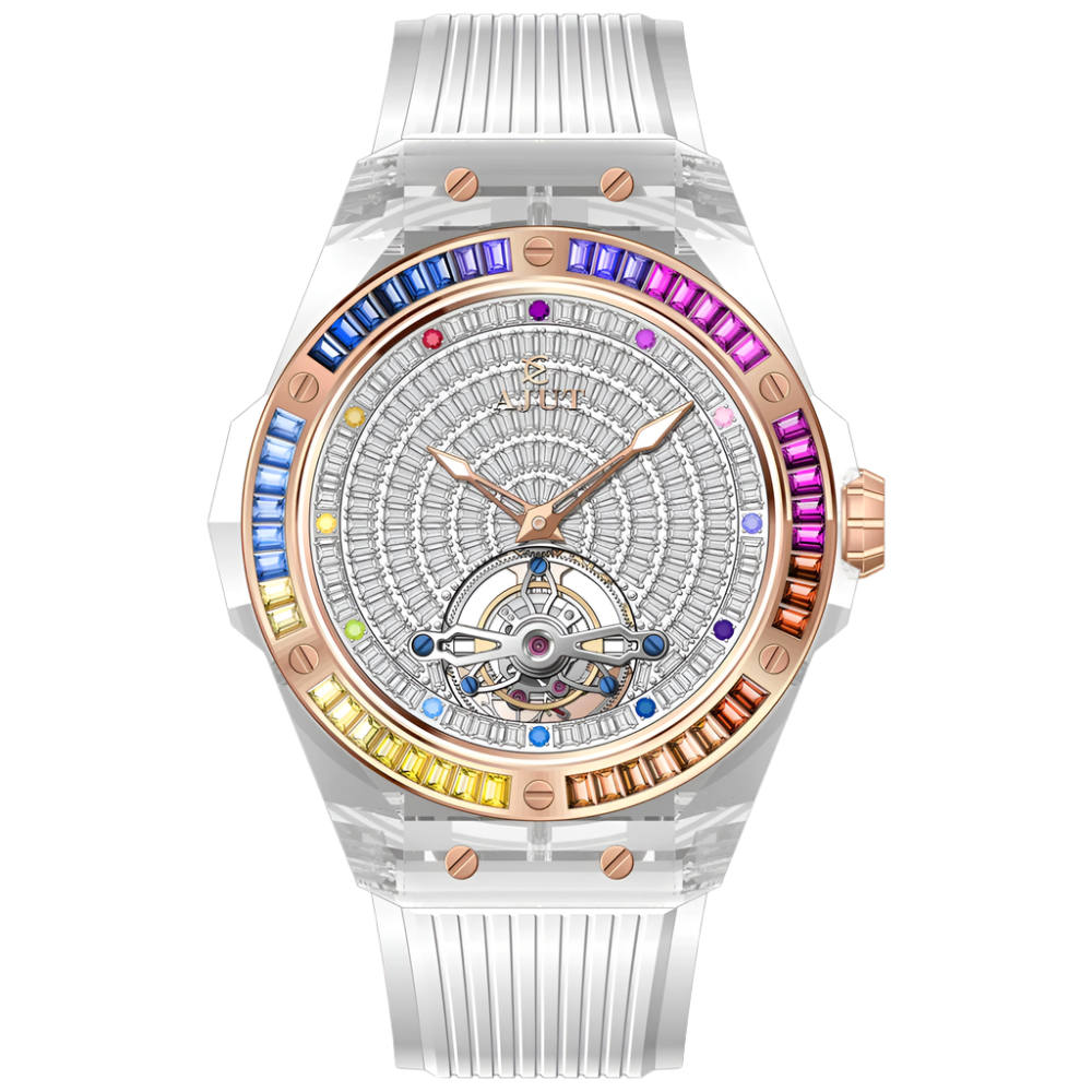Automatic Tourbillon Men Watch Sapphire Crystal Case Luxury Flying Tourbillon Watches for Man 0521