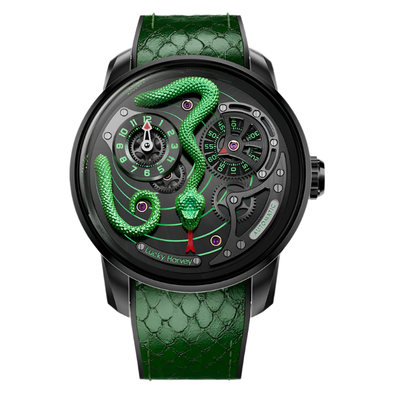 Funny Mechanical Watch Automatic Movement Watches for Men Snake Dial Synthetic Sapphire Waterproof 2024 New Model
