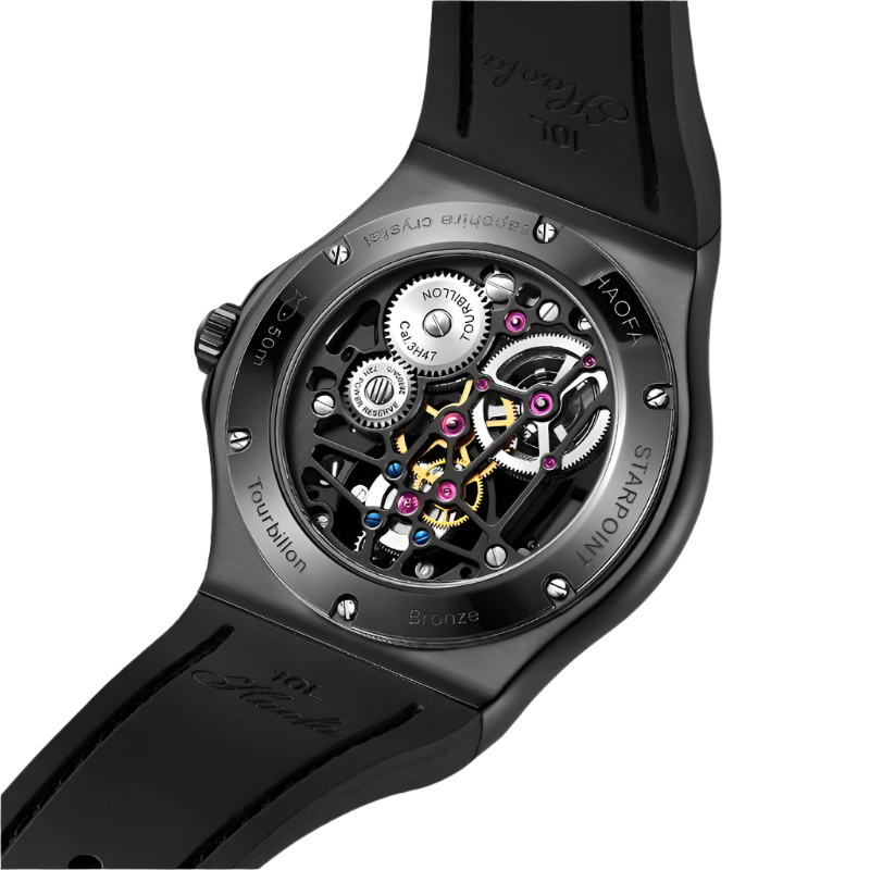 Haofa Flying Tourbillon Mechanical Watches for Men Sapphire Skeleton Manual Movement Menchanical Watches Men Luxury Brand 1917