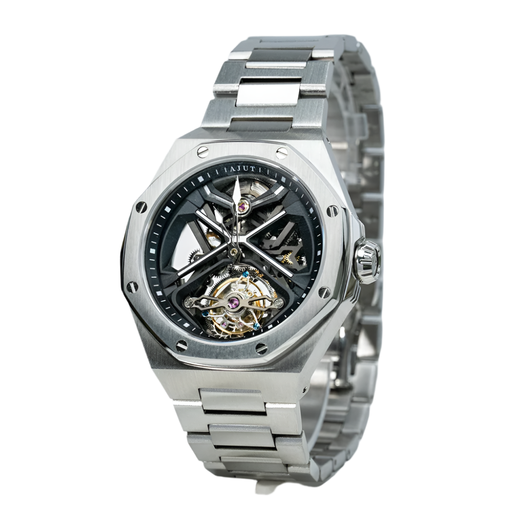 Automatic Tourbillon Movement Men Watch Mechanical Sapphire Skeleton Dial Man Watches Luxury 0517