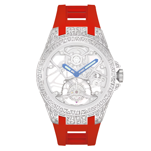 Brand Crystal Flying Tourbillon Movement Luxury Watches for Men Women Brilliant Hollowing Dial Luminous Diamonds Case