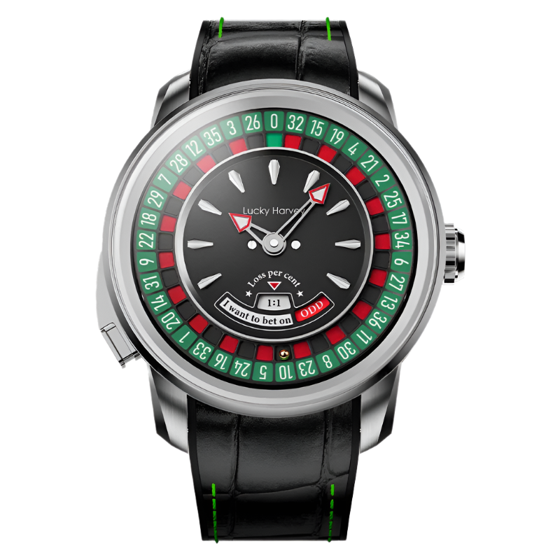 European Roulette-Themed Automatic Mechanical Watch for Men with Sapphire Crystal and Stylish Design