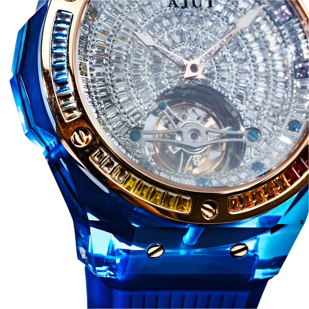 Automatic Tourbillon Men Watch Sapphire Crystal Case Luxury Flying Tourbillon Watches for Man 0521