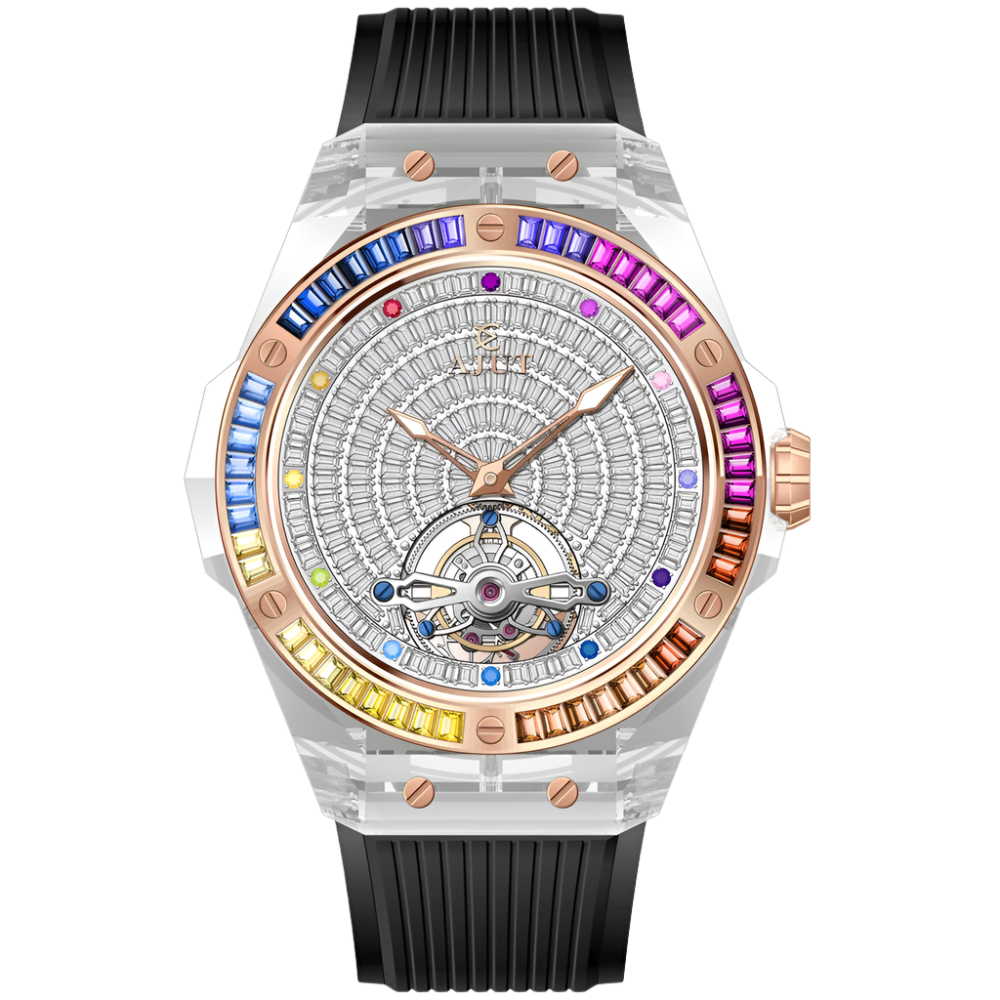 Automatic Tourbillon Men Watch Sapphire Crystal Case Luxury Flying Tourbillon Watches for Man 0521