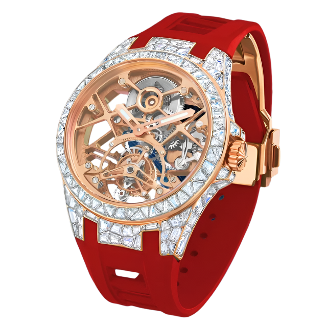 Brand Crystal Flying Tourbillon Movement Luxury Watches for Men Women Brilliant Hollowing Dial Luminous Diamonds Case