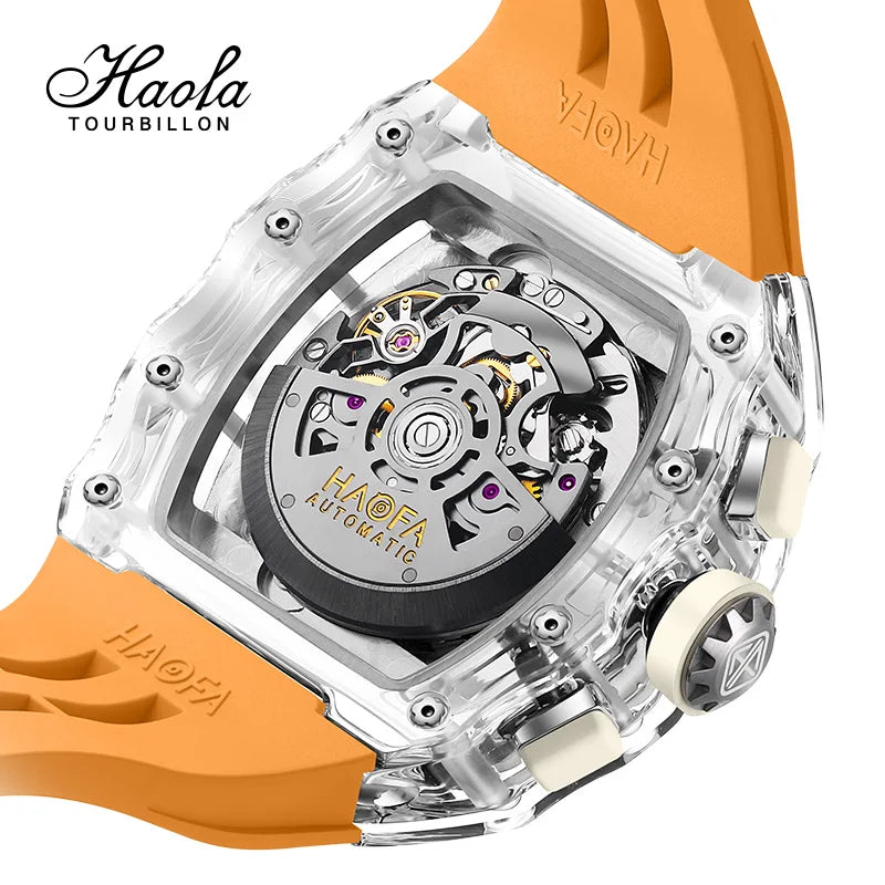 Haofa High Quality Design Sports Watch Crystal Men Automatic Mechanical Watch Yacht Creative Multi-Function Dial Waterproof 2368