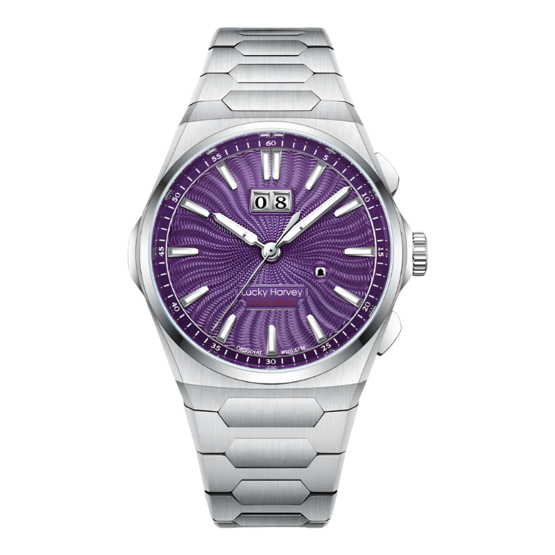 Lucky Harvey Automatic Mechanical Movement Self-Sounding Watch Men'S Watch Guilloche Dial 316Lstainless Steel Fashion Mens Watch
