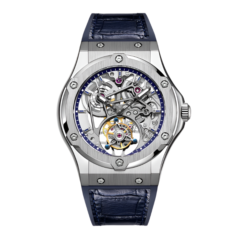 Haofa Flying Tourbillon Mechanical Watches for Men Sapphire Skeleton Manual Movement Menchanical Watches Men Luxury Brand 1917