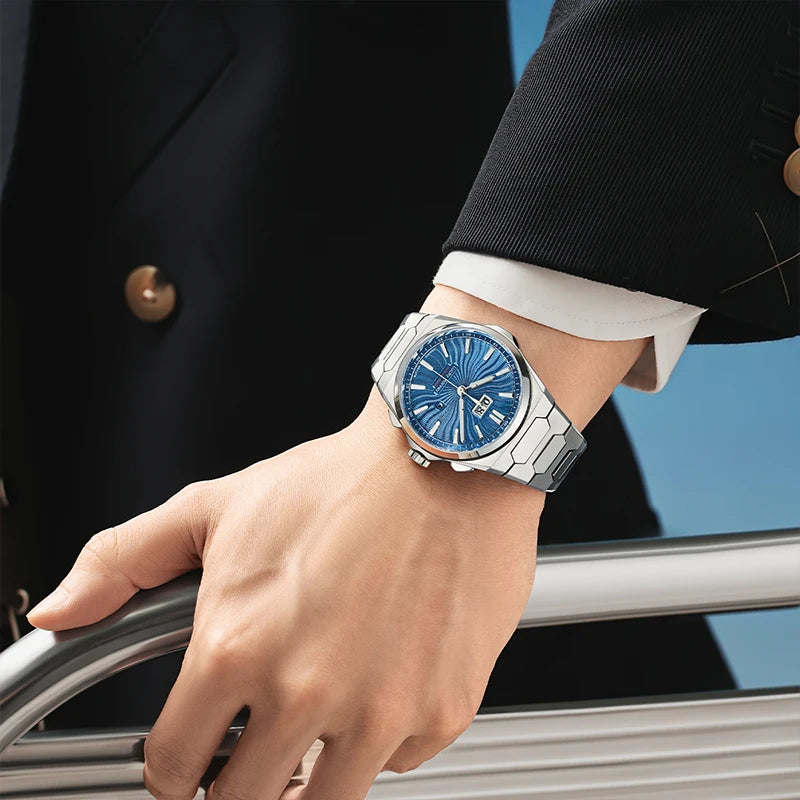 Lucky Harvey Automatic Mechanical Movement Self-Sounding Watch Men'S Watch Guilloche Dial 316Lstainless Steel Fashion Mens Watch