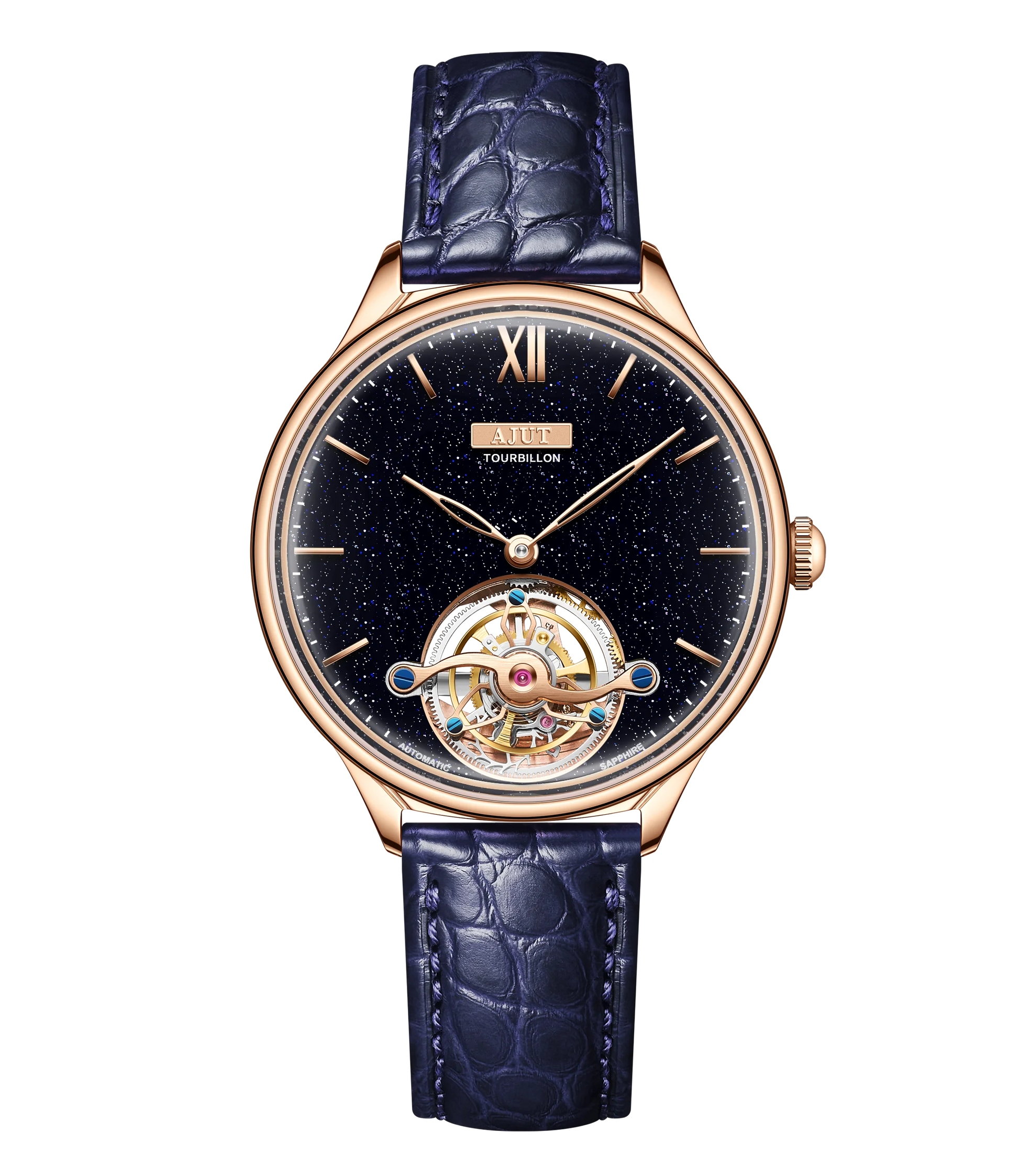 Automatic Tourbillon Mechanical Women'S Wristwatch Pearl Shell Art Painting Craft Sapphire Watches for Women TAL0345