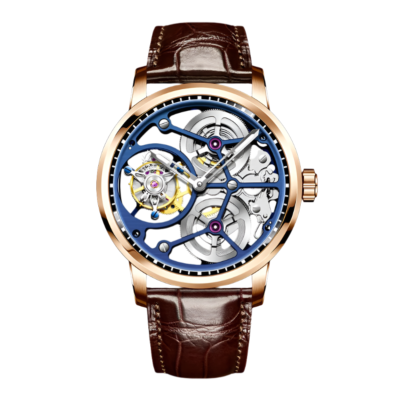 Haofa Flying Tourbillon Mechanical Watches for Men Hollow Luxury Sapphire Manual Watch Skeleton Business Casual Wristwatch 1945