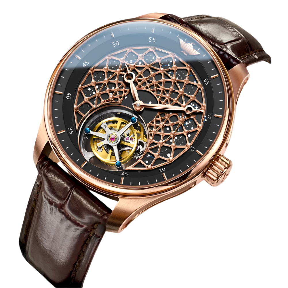 8002 Tourbillon Men Watch Luxury Advanced Automatic Mechanical Watch Swiss Certified HD Sapphire Waterproof Men Watch