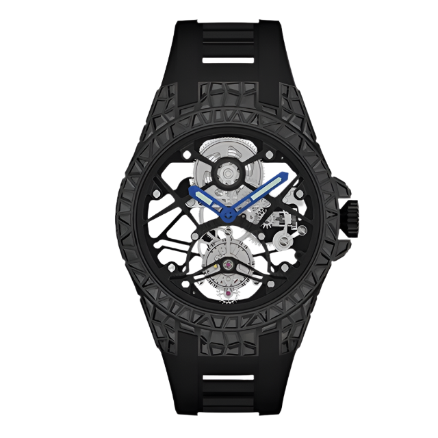Brand Crystal Flying Tourbillon Movement Luxury Watches for Men Women Brilliant Hollowing Dial Luminous Diamonds Case