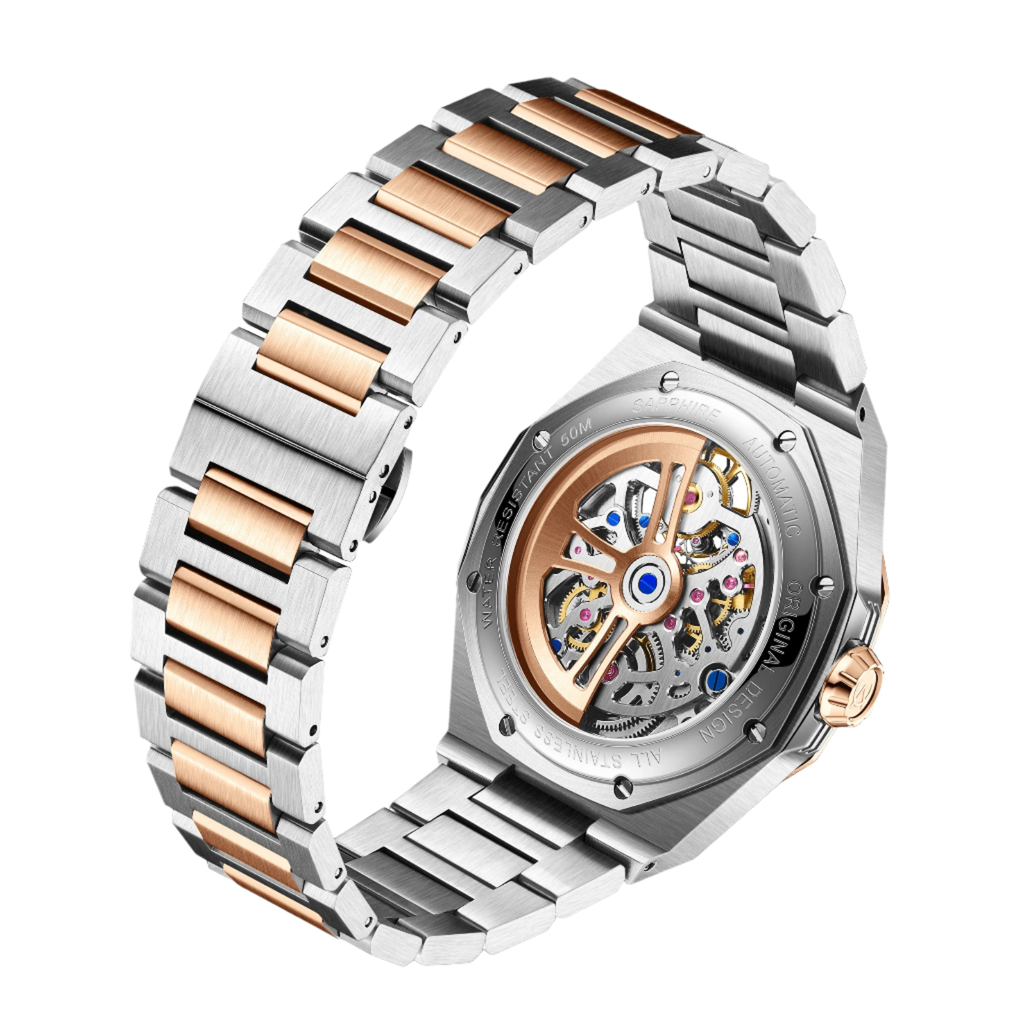 Men'S Watch Starry Sky Sapphire Tourbillon Automatic Mechanical Watch Stainless Steel 48 Hour Power Business Casual TAM0524