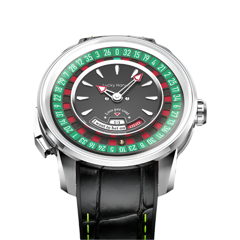 European Roulette-Themed Automatic Mechanical Watch for Men with Sapphire Crystal and Stylish Design