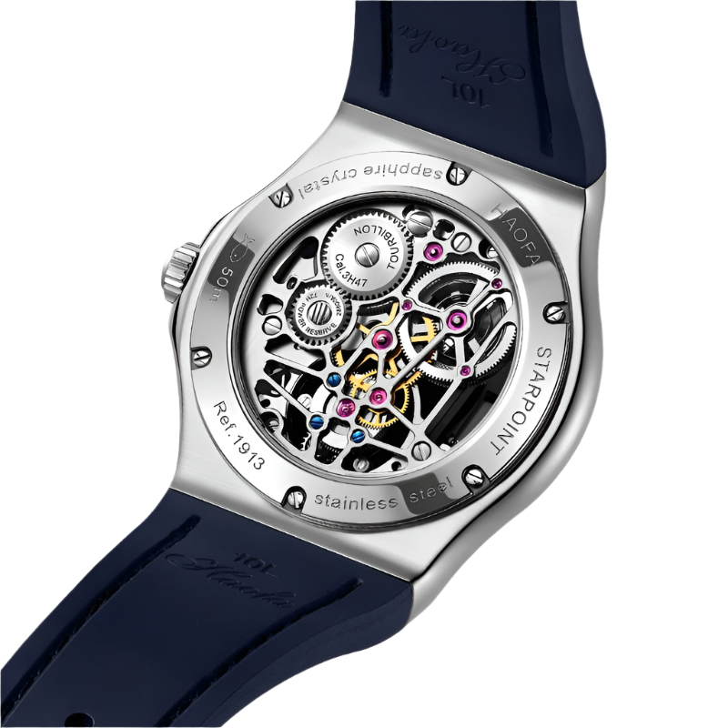 Haofa Flying Tourbillon Mechanical Watches for Men Sapphire Skeleton Manual Movement Menchanical Watches Men Luxury Brand 1917