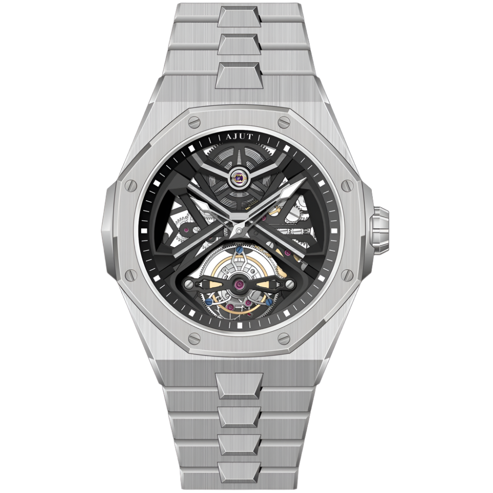 Automatic Tourbillon Movement Men Watch Mechanical Sapphire Skeleton Dial Man Watches Luxury 0517