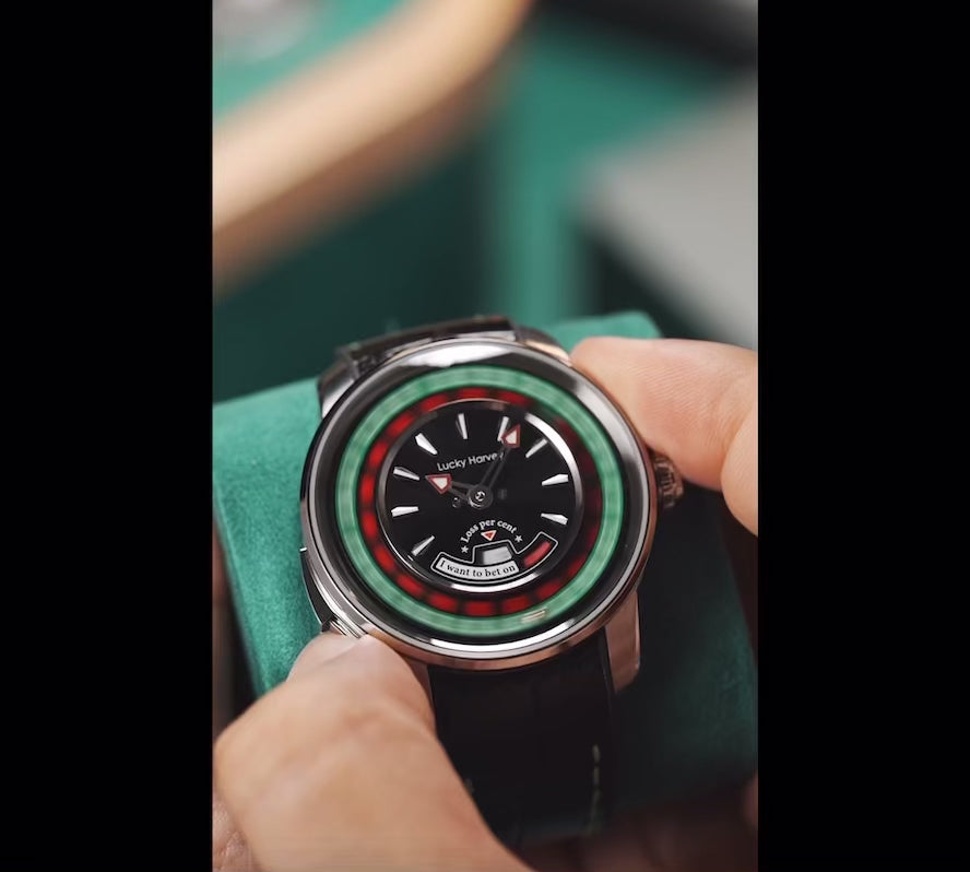 Roulette-Themed Automatic Watch for Men – Stylish Design with Sapphire Crystal Finish